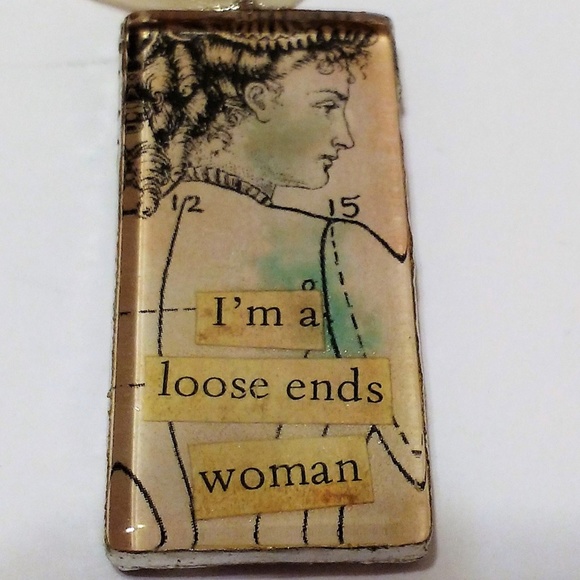 pendant necklace "I'm a Loose Ends Woman" - Picture 1 of 4